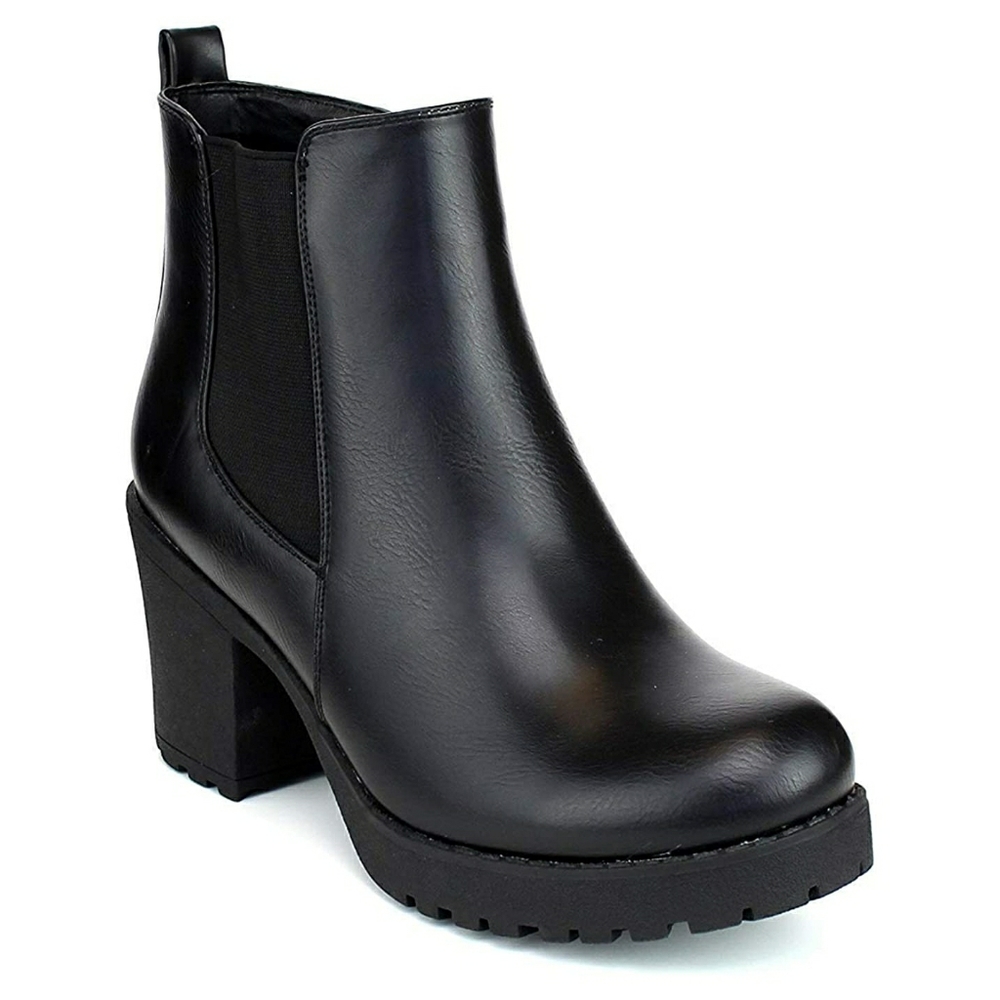 Black ankle boots